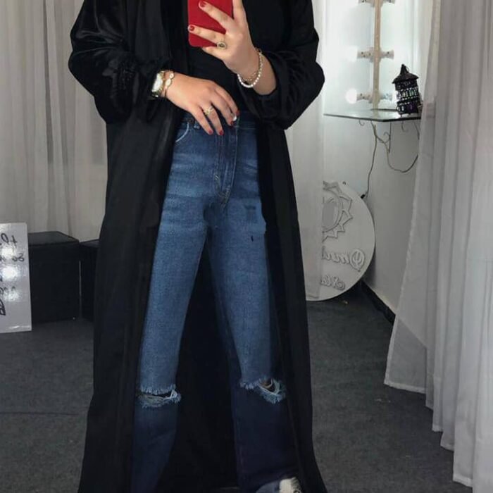 Simple Summer Velvet Abaya