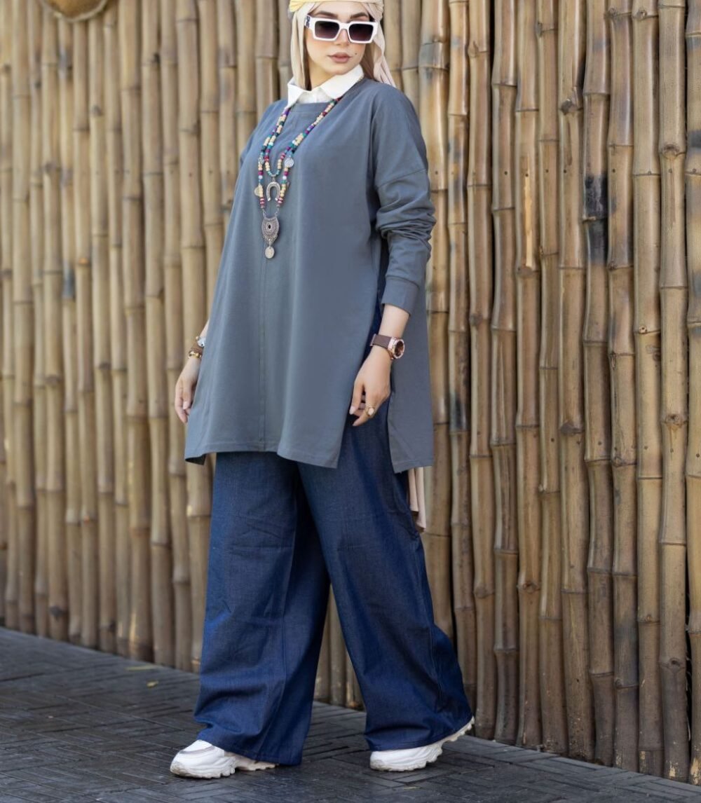 Cotton Basic Long Shirt ( Over Size ) - Image 13