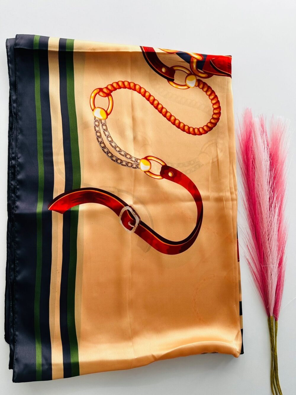 Satin Printed Normal Hijab - Image 4