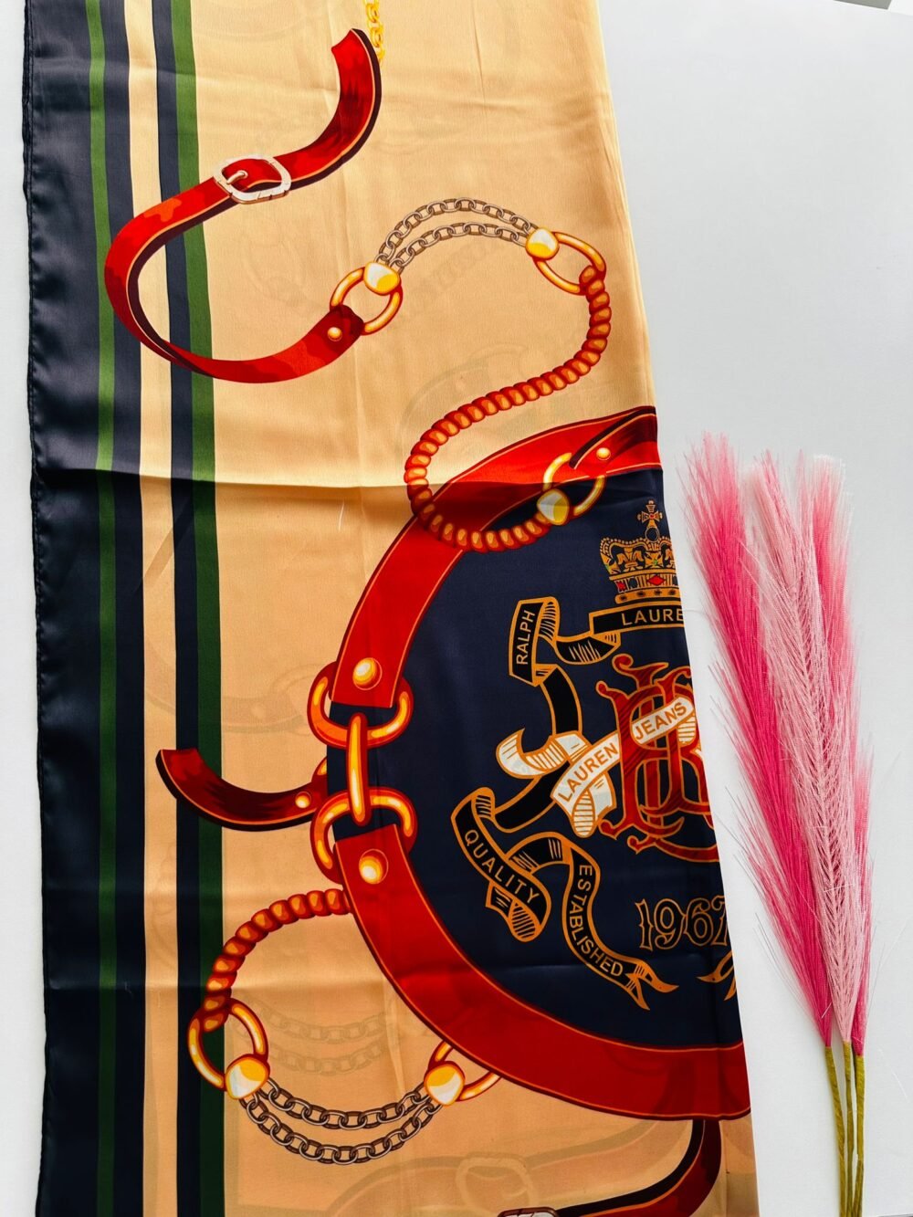 Satin Printed Normal Hijab - Image 3
